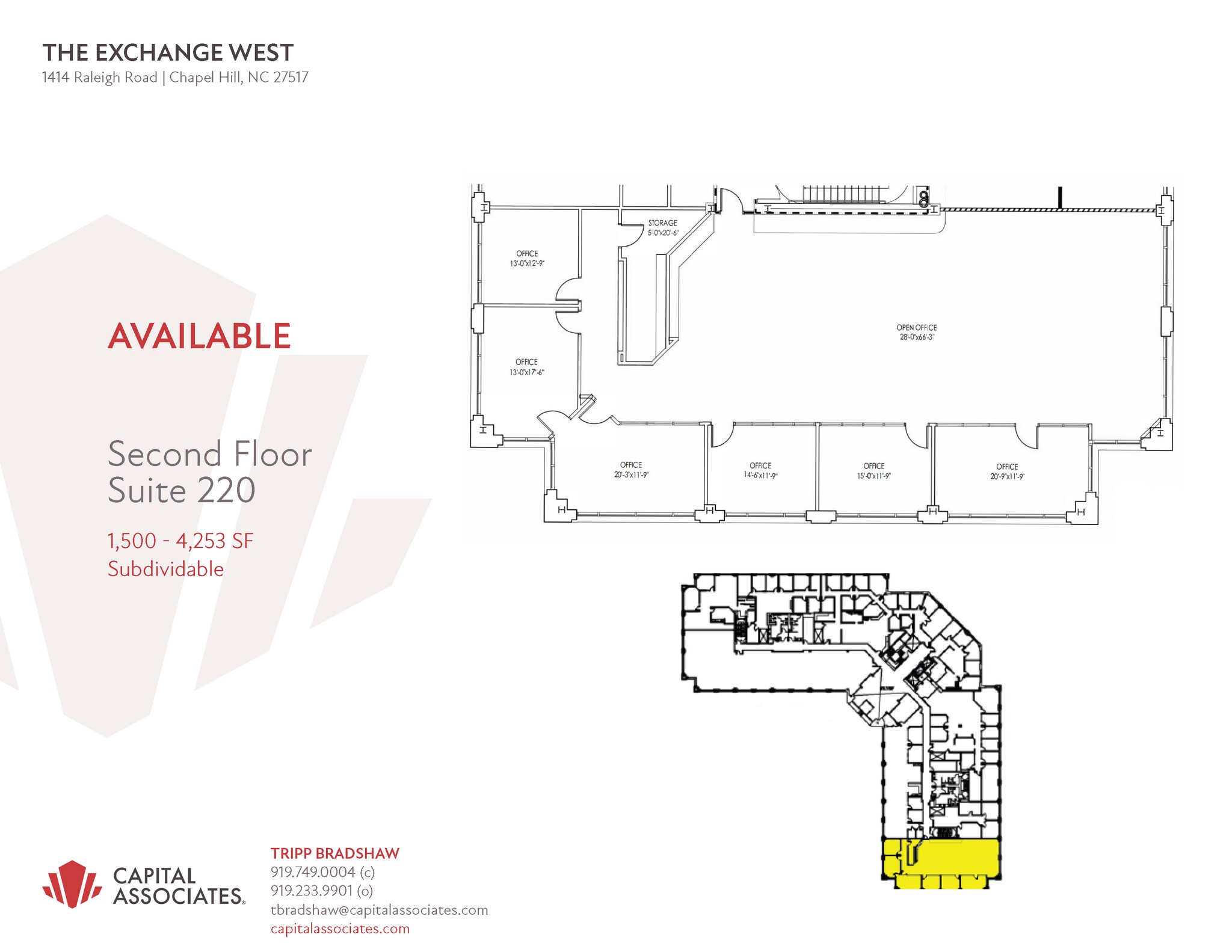 1414 Raleigh Rd, Chapel Hill, NC à louer Plan d’étage– Image 1 sur 1