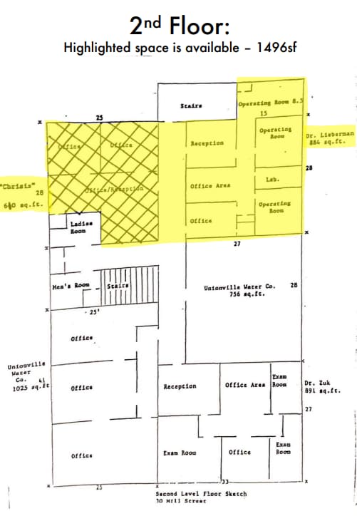 30 Mill St, Unionville, CT à louer Plan d’étage– Image 1 sur 1