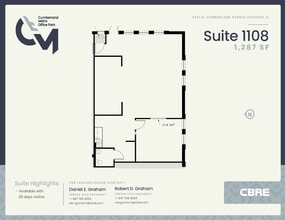 5521 N Cumberland Ave, Chicago, IL à louer Plan d’étage– Image 2 sur 2