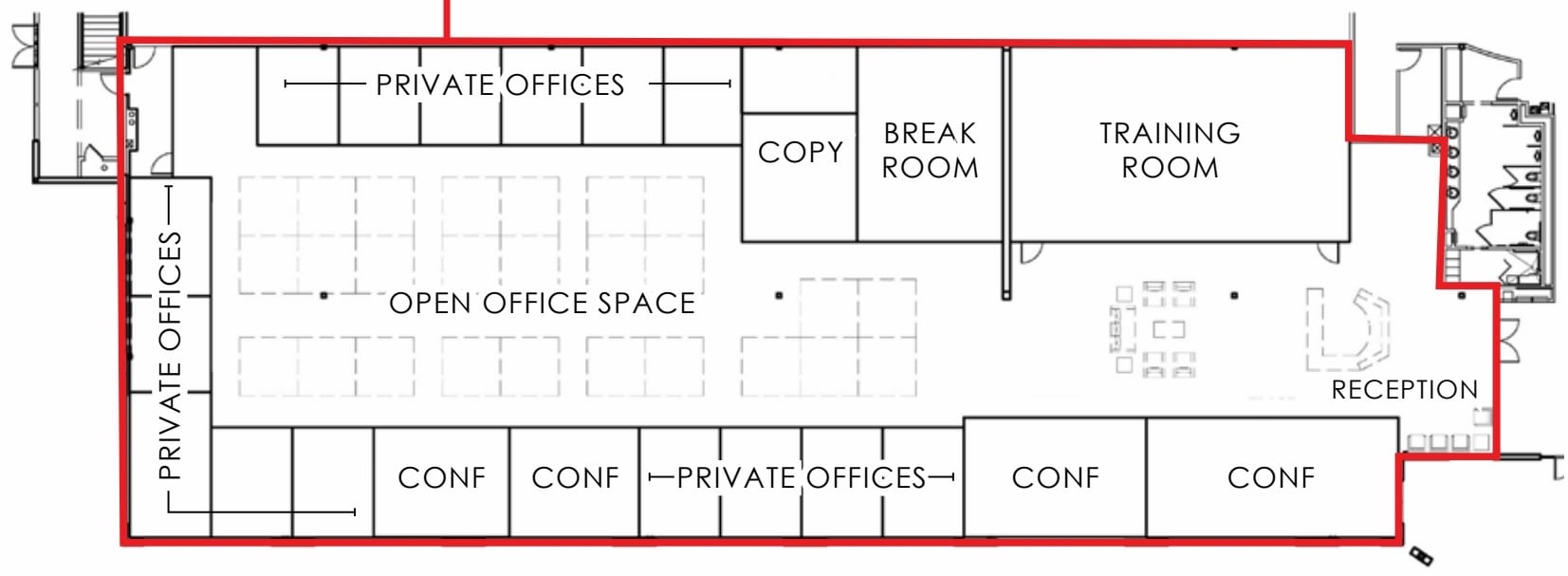 810 Vaca Valley Pky, Vacaville, CA à louer Plan d’étage– Image 1 sur 2