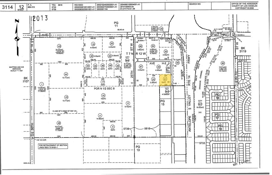 23rd W Avenue H 4, Lancaster, CA à vendre - Plan cadastral – Image 2 sur 2