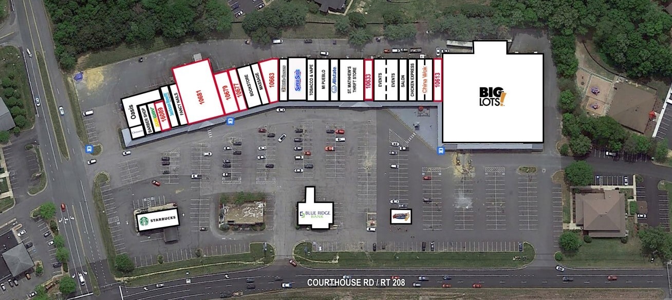 10600-10697 Courthouse Rd, Fredericksburg, VA à louer Plan de site– Image 1 sur 1