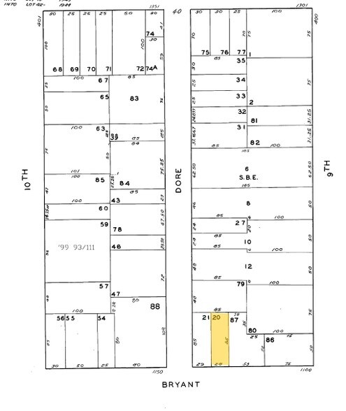1112 Bryant St, San Francisco, CA à louer - Plan cadastral – Image 2 sur 27