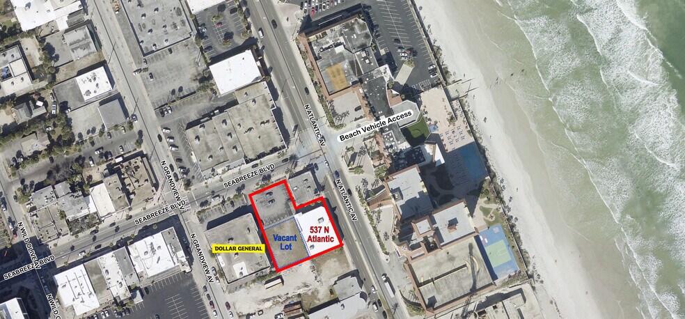 537 N Atlantic & 600 Seabreeze Blvd Ave, Daytona Beach, FL à louer - Photo de l’immeuble – Image 1 sur 2