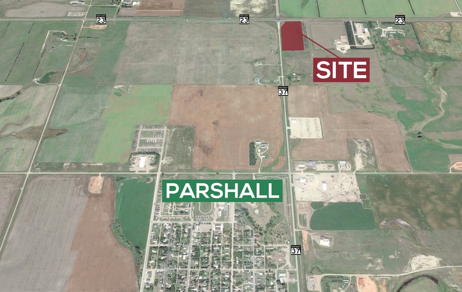 ND Highway 37 & ND Highway 23, Parshall, ND à vendre - Aérien – Image 2 sur 3