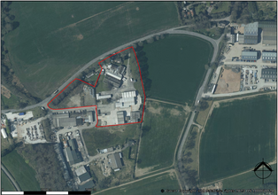 Berners Croft, Winkleigh, DEV - VUE AÉRIENNE  vue de carte