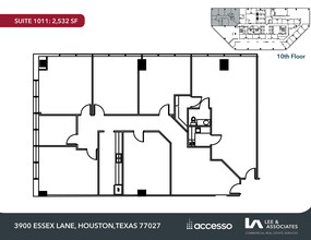 3900 Essex Ln, Houston, TX à louer Plan d’étage– Image 1 sur 1