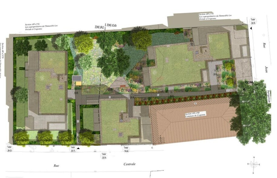 28 Rue Centrale, Craponne à vendre - Plan de site – Image 2 sur 9