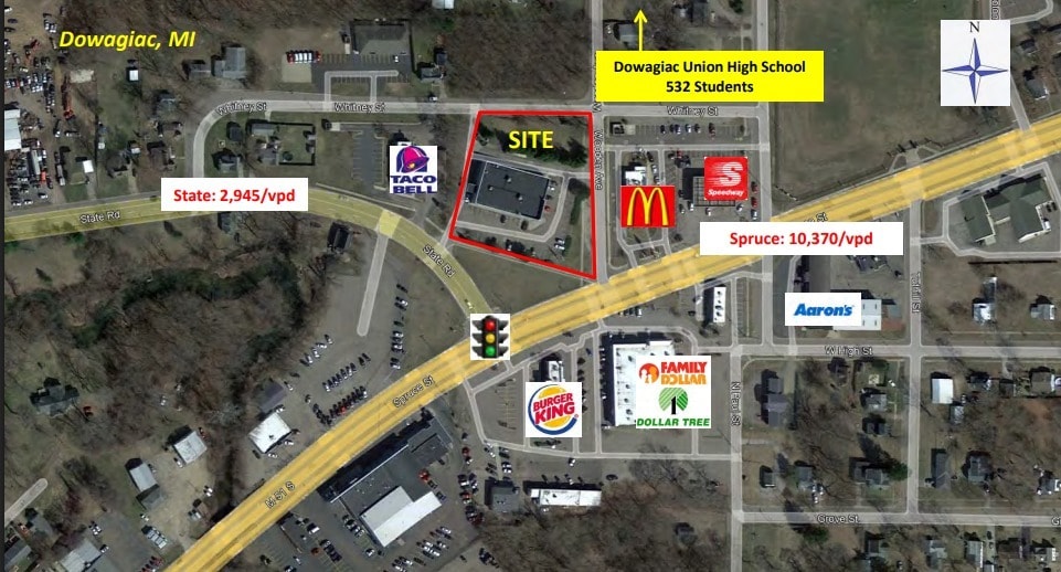 102 State Rd, Dowagiac, MI à louer - Aérien – Image 3 sur 4