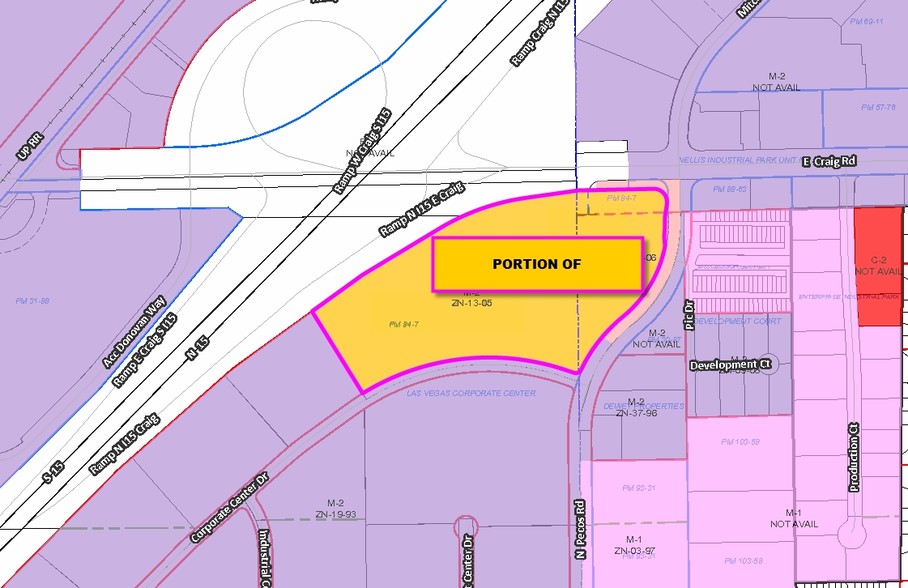 4339 N Corporate Center Dr, North Las Vegas, NV à louer - Plan cadastral – Image 3 sur 7