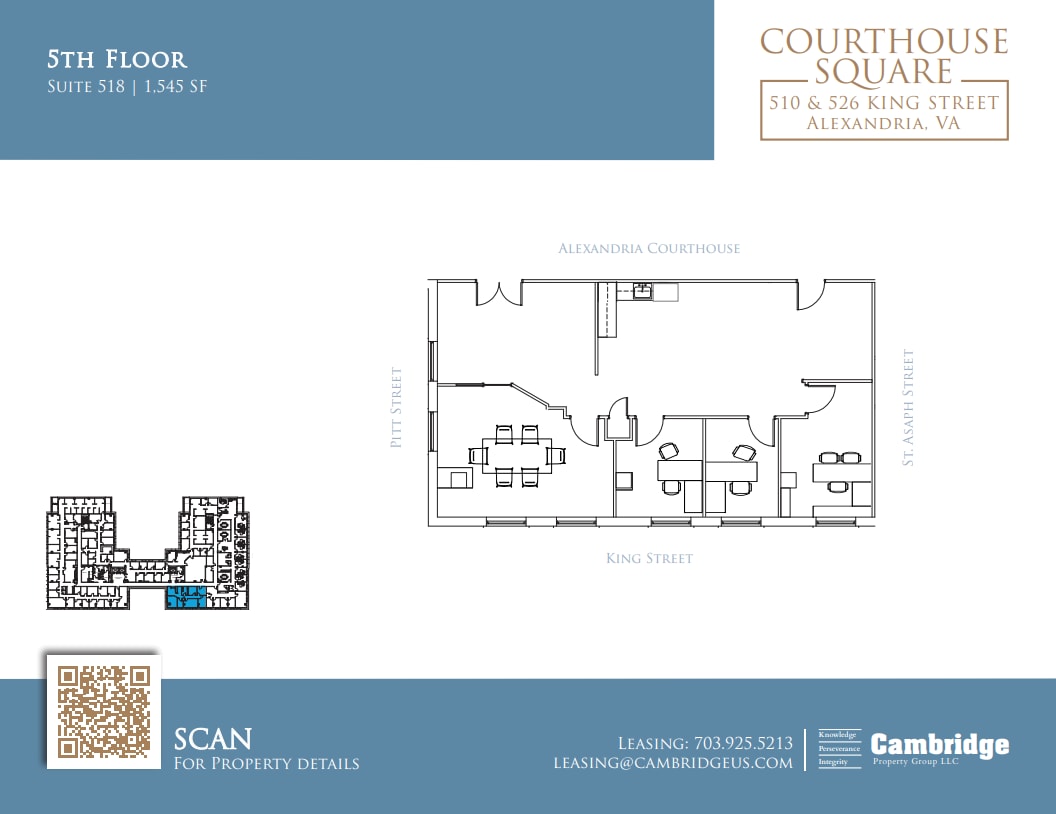 510-526 King St, Alexandria, VA à louer Plan d’étage– Image 1 sur 1