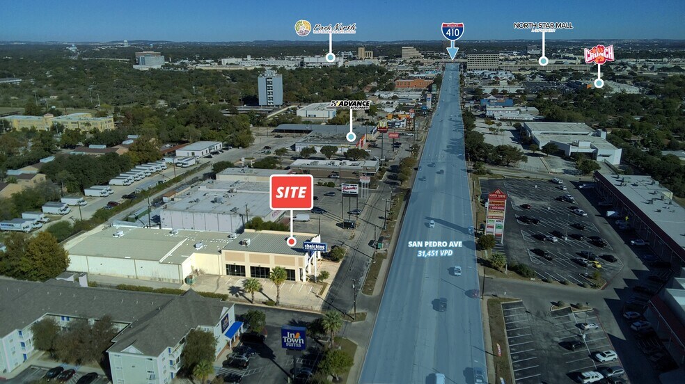 6931 San Pedro Ave, San Antonio, TX à vendre - Aérien – Image 3 sur 9