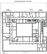 122 S Michigan Ave, Chicago, IL à louer Plan d’étage– Image 1 sur 1