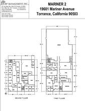 19601 Mariner Ave, Torrance, CA à louer Plan d’étage– Image 1 sur 1