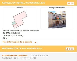 Plus de détails pour Pla?A Capuchinos, Orihuela - Terrain à vendre