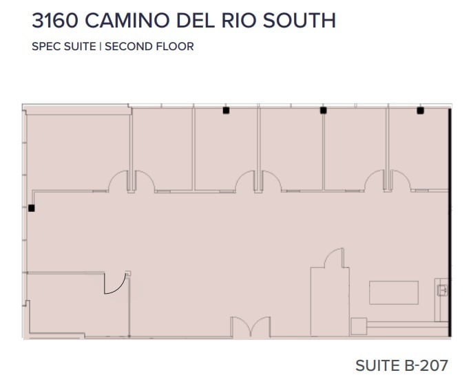 3110 Camino del Rio S, San Diego, CA à louer Plan d’étage– Image 1 sur 1