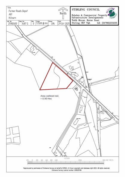 Former Salt Store Depot, A81, Dumgoyne à vendre - Plan de site – Image 2 sur 2