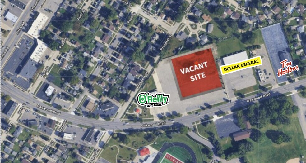 3600 Oakwood Blvd, Melvindale, MI à vendre - Photo de l’immeuble – Image 1 sur 1