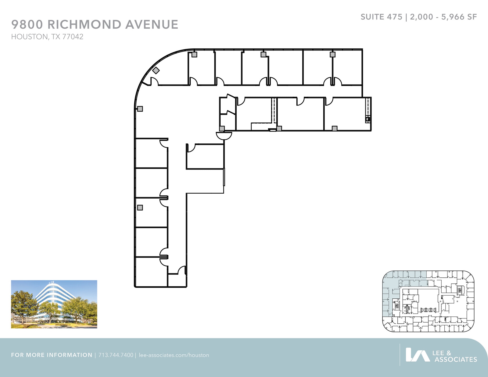 9800 Richmond Ave, Houston, TX à louer Plan d’étage– Image 1 sur 1