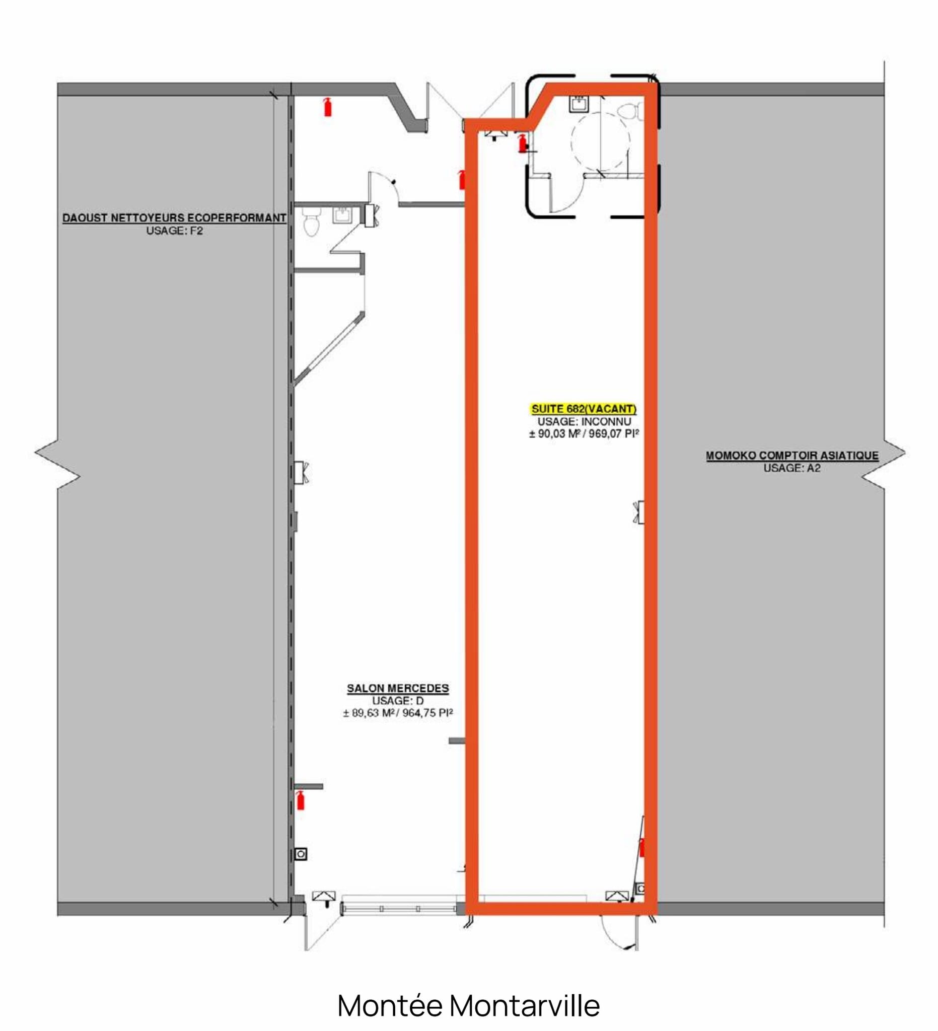 694-750 Montarville, Saint-bruno, QC à louer Plan d’étage– Image 1 sur 3