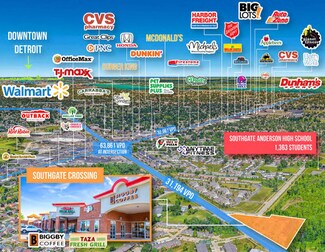 Plus de détails pour 16035-16215 Dix Toledo Rd, Southgate, MI - Local commercial à louer