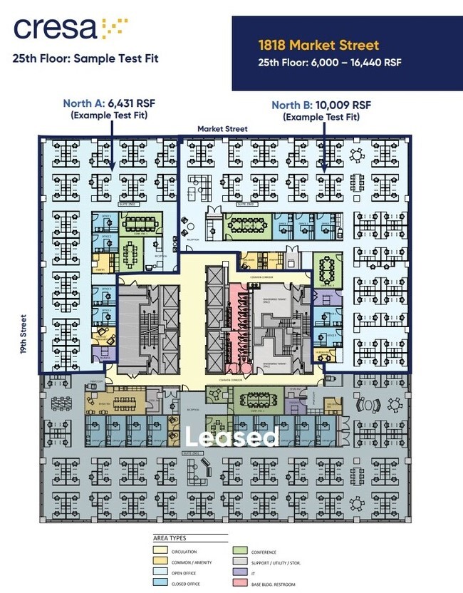 1818 Market St, Philadelphia, PA à louer Plan d’étage– Image 1 sur 1