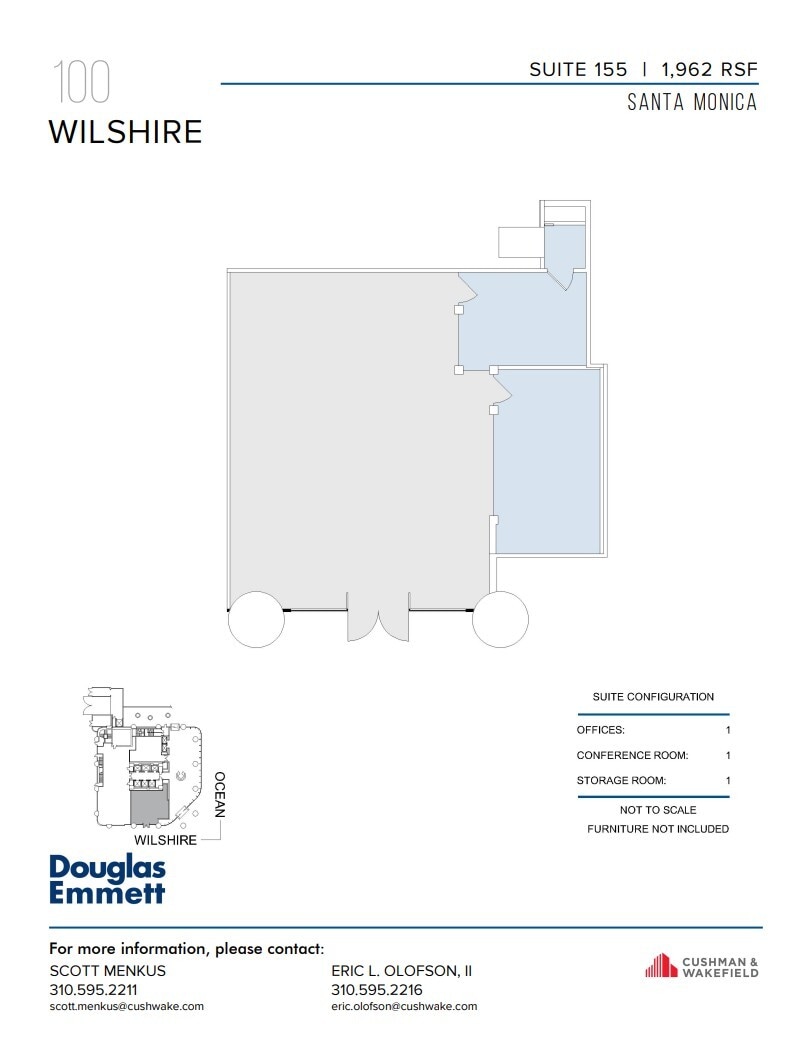 100 Wilshire Blvd, Santa Monica, CA à louer Plan d’étage– Image 1 sur 1