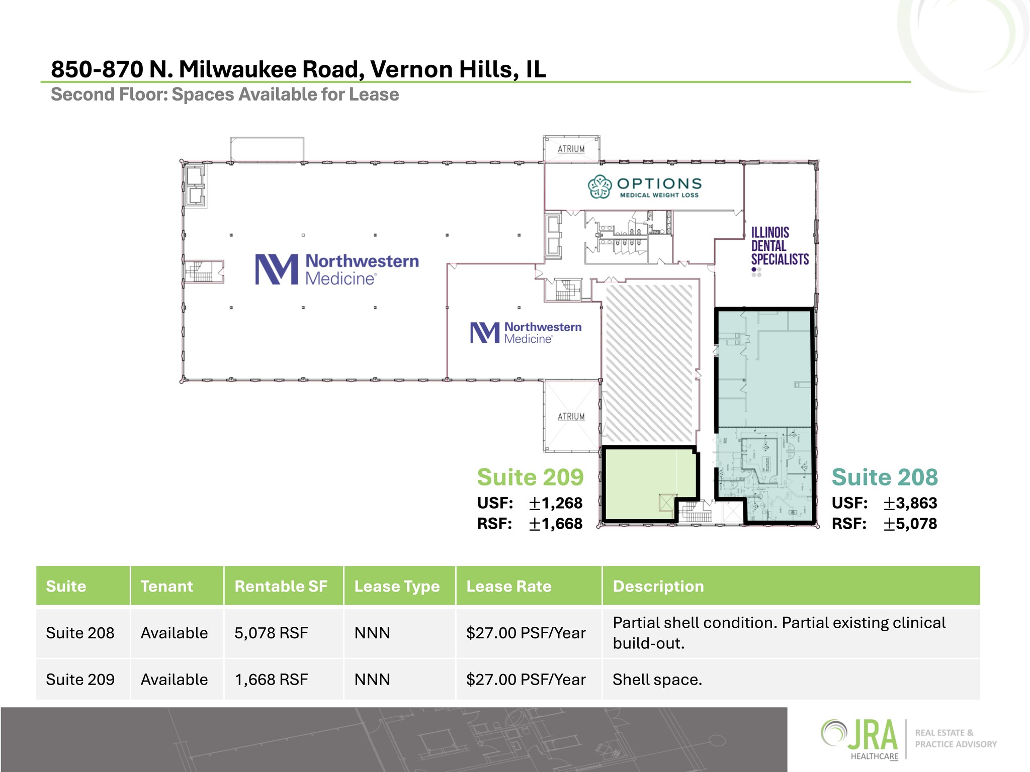 850-870 N Milwaukee Ave, Vernon Hills, IL à louer Plan de site– Image 1 sur 9