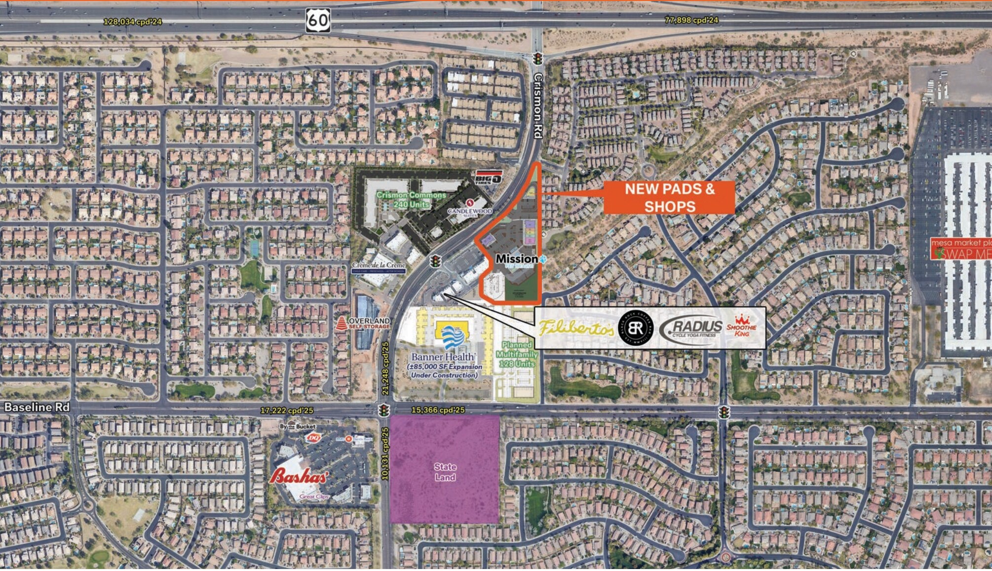 1803 S Crismon Rd, Mesa, AZ à louer Photo de l’immeuble– Image 1 sur 5