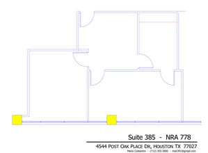 4544 Post Oak Pl, Houston, TX à louer Plan d’étage– Image 1 sur 1