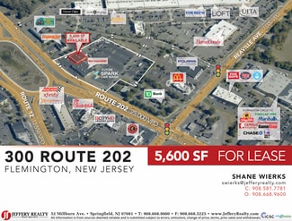 Plus de détails pour 298-300 Route 202, Flemington, NJ - Local commercial à louer