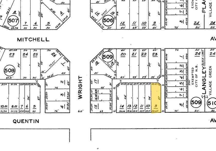 45 Quentin Ave, New Brunswick, NJ à vendre - Plan cadastral – Image 3 sur 3