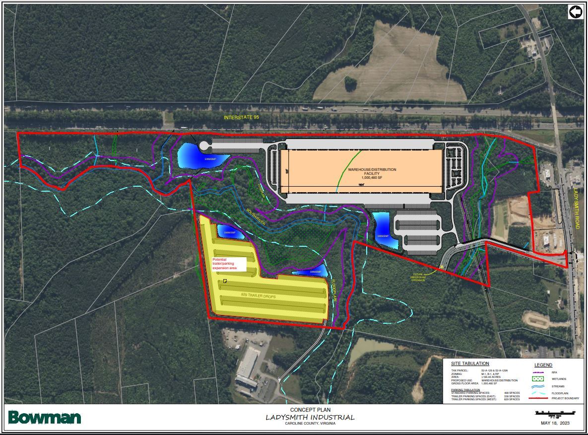 I-95 & Route 639, Ladysmith, VA à louer Plan de site– Image 1 sur 1