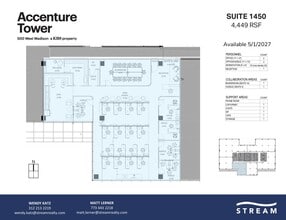500 W Madison St, Chicago, IL à louer Plan d’étage– Image 1 sur 1
