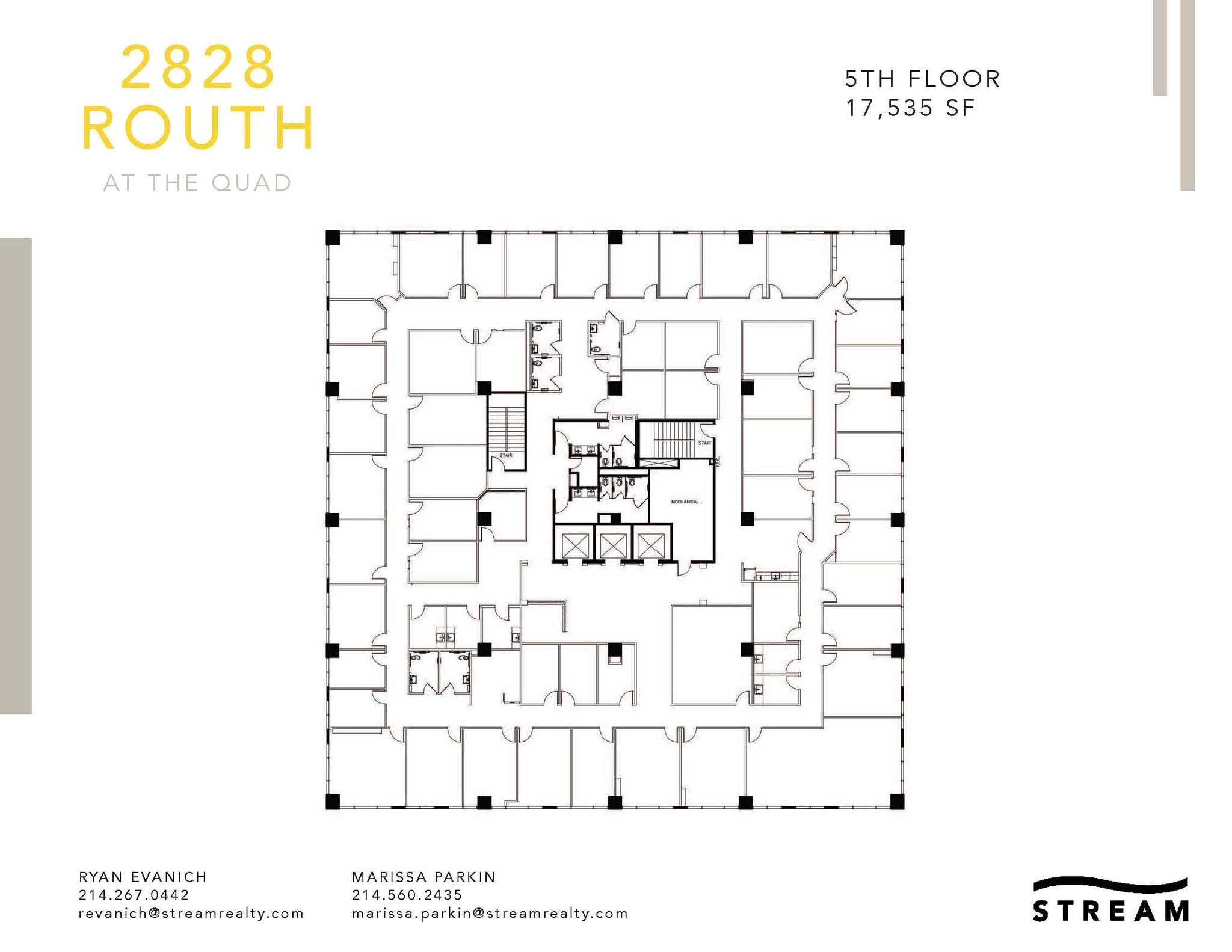 2828 Routh St, Dallas, TX à louer Plan d’étage– Image 1 sur 1
