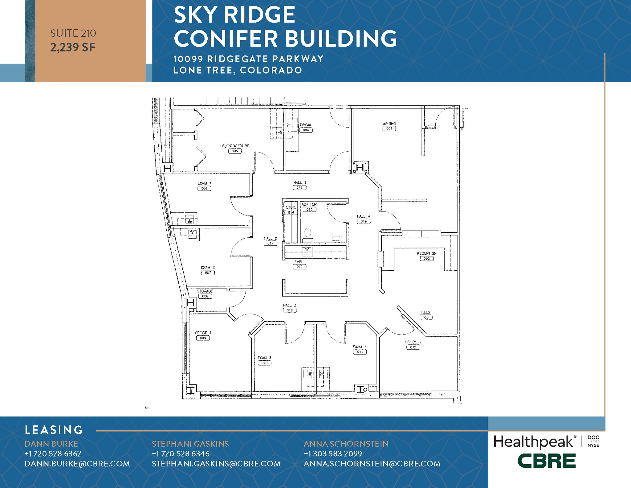 10535 Park Meadows Blvd, Lone Tree, CO à louer Plan d’étage– Image 1 sur 1