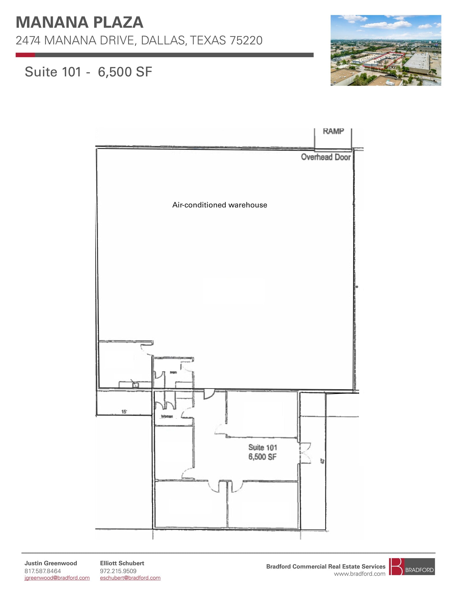 2474 Manana Dr, Dallas, TX à louer Plan d’étage– Image 1 sur 1