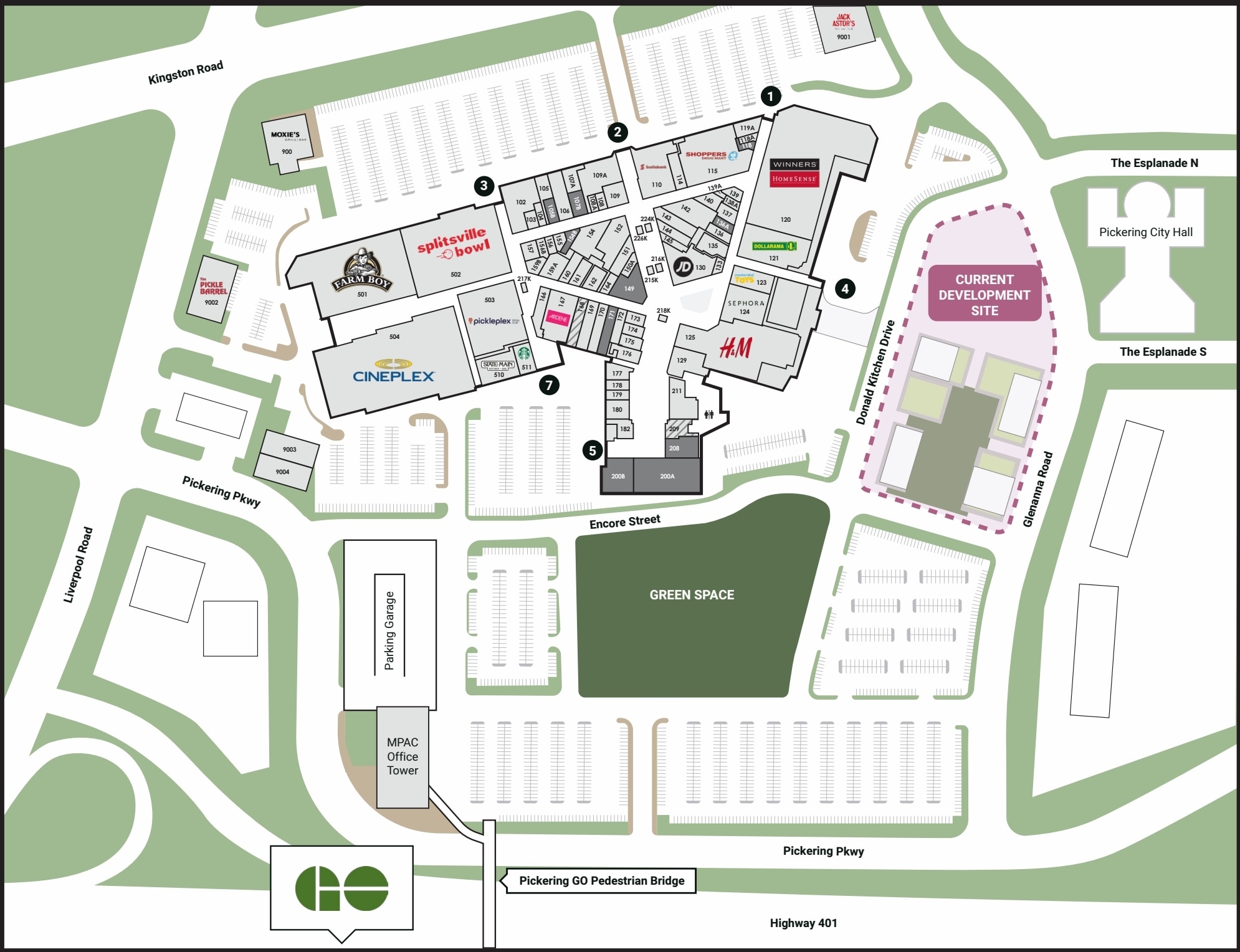 1355 Kingston Rd, Pickering, ON à louer Plan de site– Image 1 sur 1