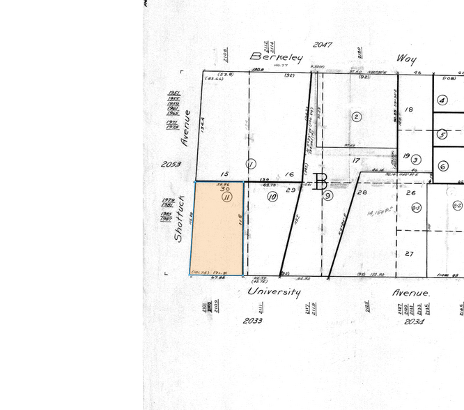 2119 University Ave, Berkeley, CA à louer - Plan cadastral – Image 3 sur 3