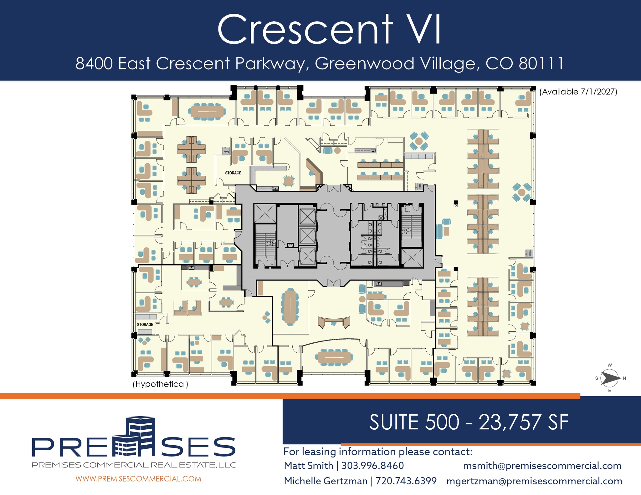 8400 E crescent Pky, Greenwood Village, CO à louer Plan d’étage– Image 1 sur 1