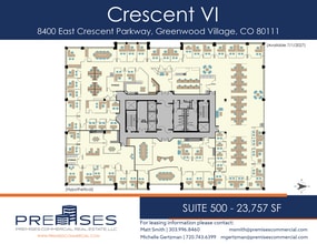 8400 E crescent Pky, Greenwood Village, CO à louer Plan d’étage– Image 1 sur 1
