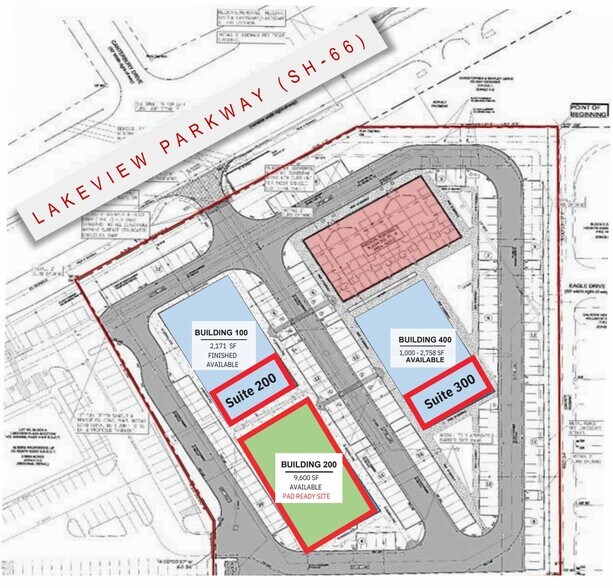 7700 Lakeview Pky, Rowlett, TX à vendre - Plan de site – Image 3 sur 3