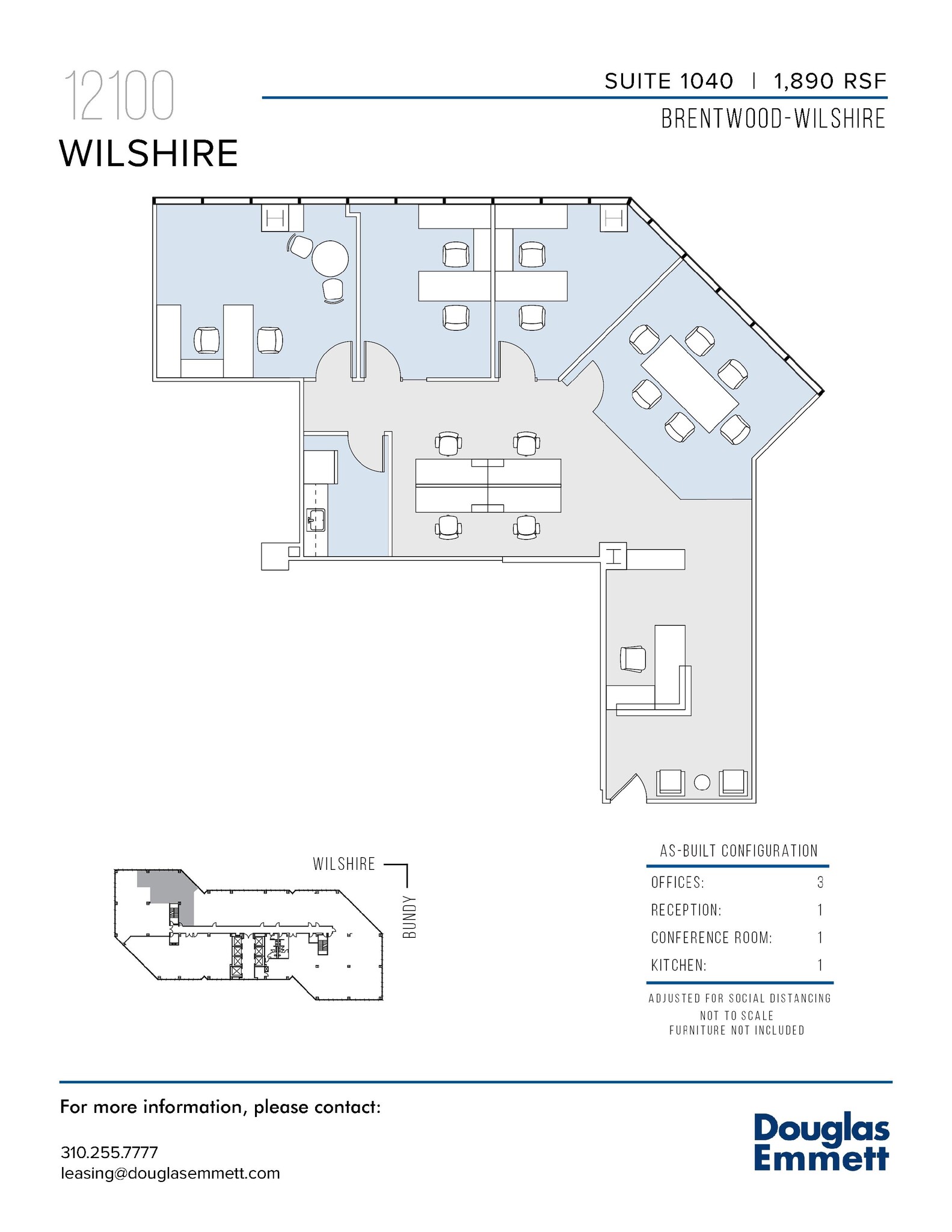 12100 Wilshire Blvd, Los Angeles, CA à louer Plan d’étage– Image 1 sur 1