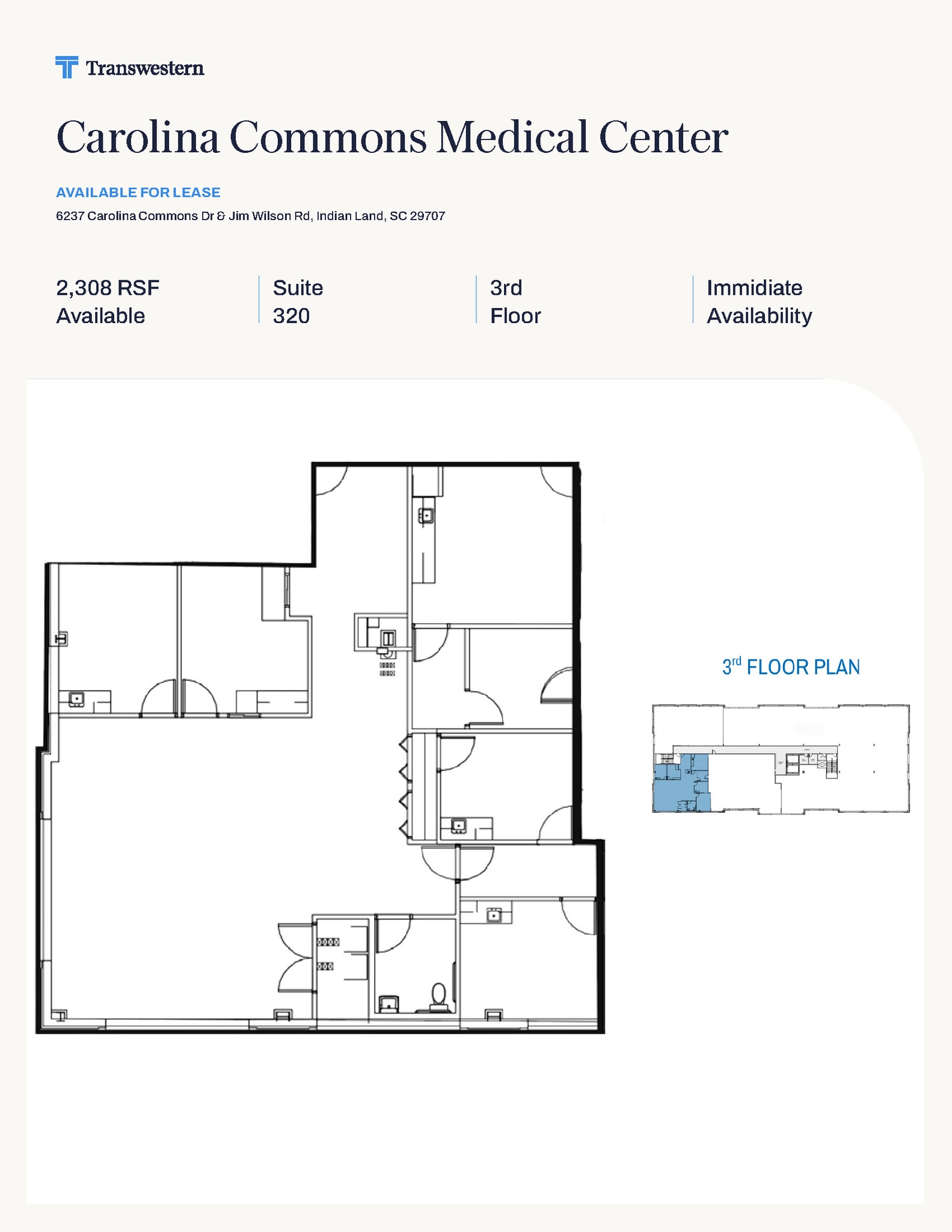 6237 Carolina Commons Dr, Indian Land, SC à louer Plan d’étage– Image 1 sur 1