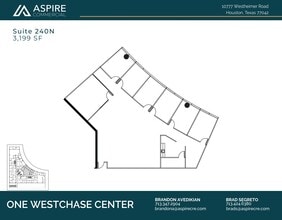 10777 Westheimer Rd, Houston, TX à louer Plan d’étage– Image 1 sur 2