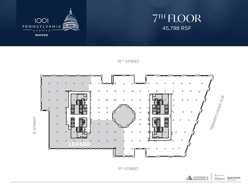1001 Pennsylvania Ave NW, Washington, DC à louer Plan d’étage– Image 1 sur 1