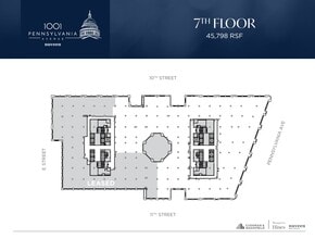 1001 Pennsylvania Ave NW, Washington, DC à louer Plan d’étage– Image 1 sur 1