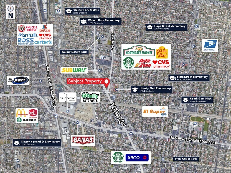 8440 Long Beach Blvd, South Gate, CA à louer - Photo de l’immeuble – Image 2 sur 2