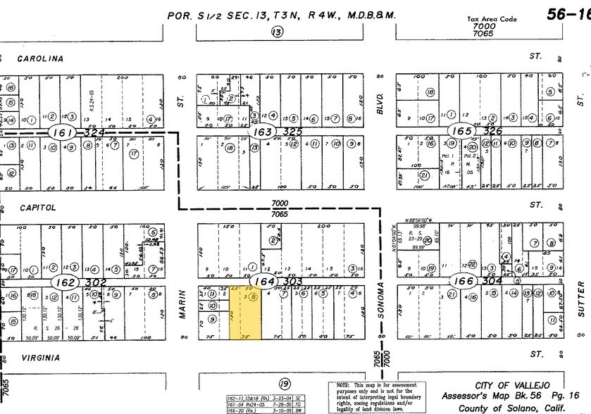 616-630 Marin St, Vallejo, CA à louer - Plan cadastral – Image 3 sur 14