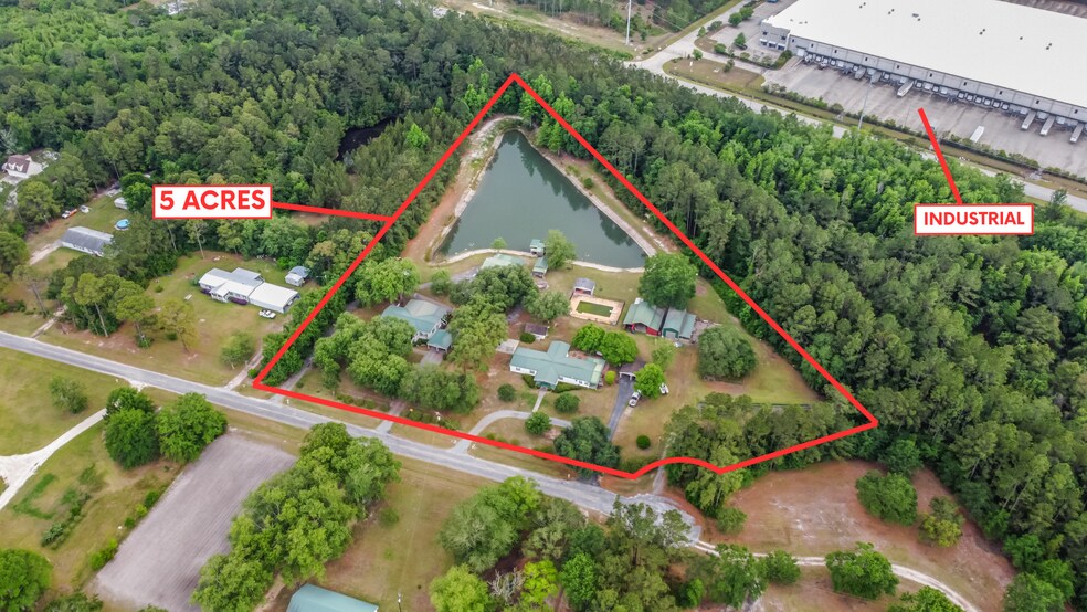 535 & 565 Deer Run rd, Ellabell, GA à vendre - Aérien – Image 1 sur 20